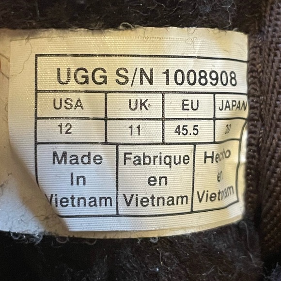 UGG Men’s Neumel Leather Lightweight Wool Lining Ankle Boots 1008908 dark brown - Picture 7 of 10